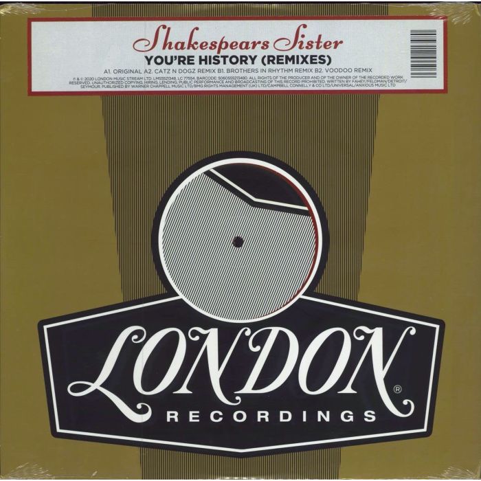 SHAKESPEARS SISTER - YOU'RE HISTORY REMIXES