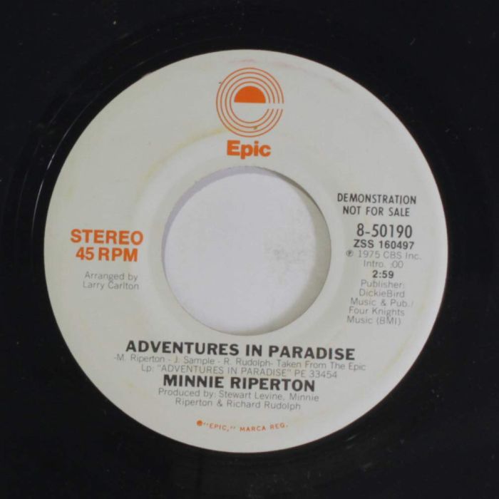 MINNIE RIPERTON - ADVENTURES IN PARADISE