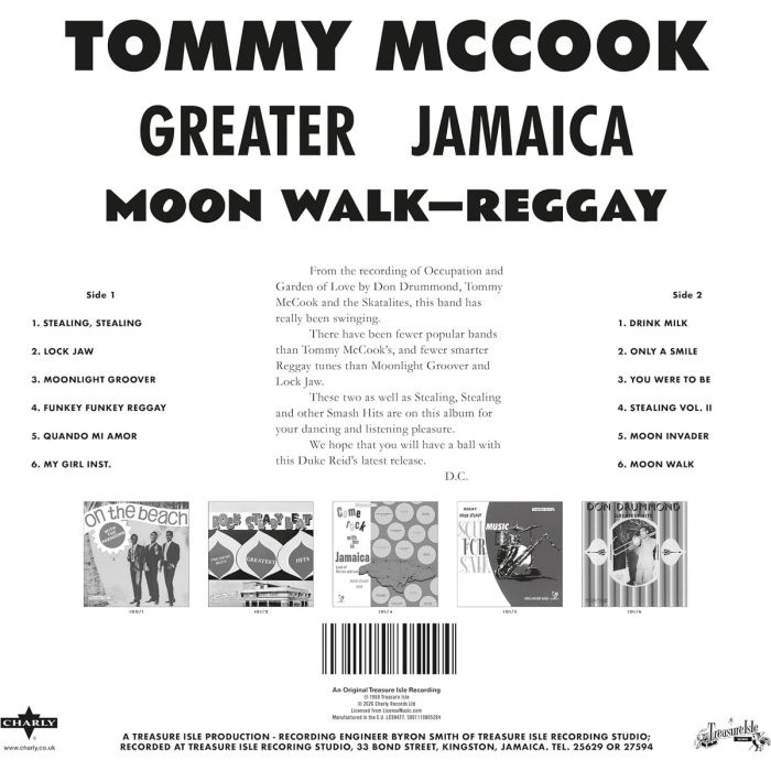 TOMMY MCCOOK - GREATER JAMAICA MOON WALK - REGGAY (DELUXE/COLLECTOR'S EDITION)