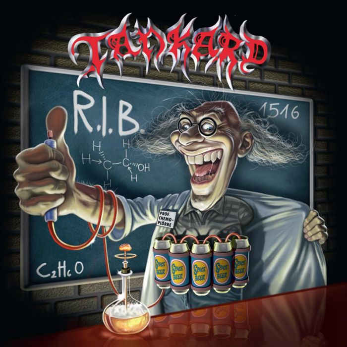 TANKARD - R.I.B. (RED/WHITE/BLACK SPLATTER VINYL)