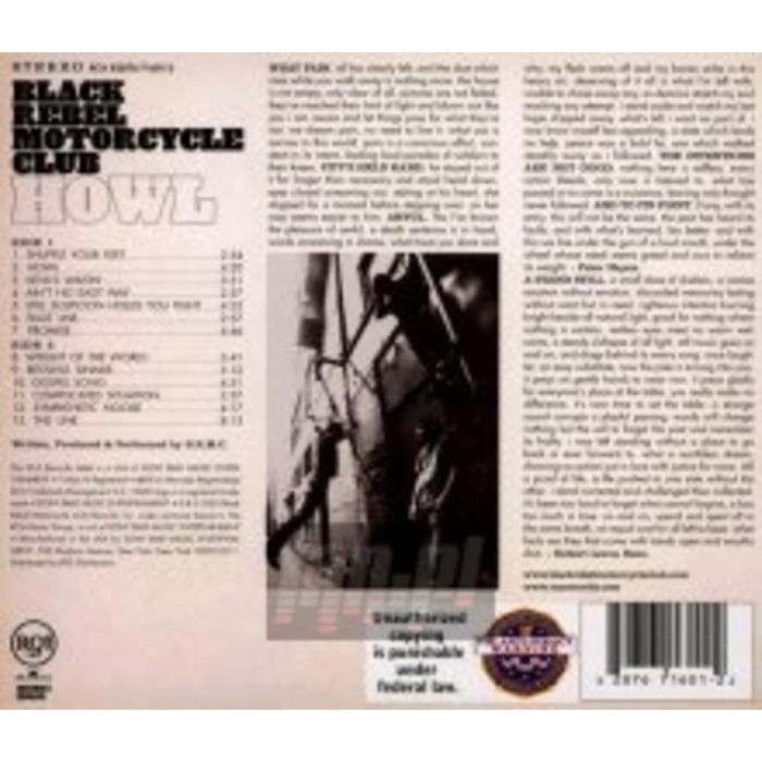 BLACK REBEL MOTORCYCLE CLUB - HOWL (ANNIVERSARY/REMASTERED)
