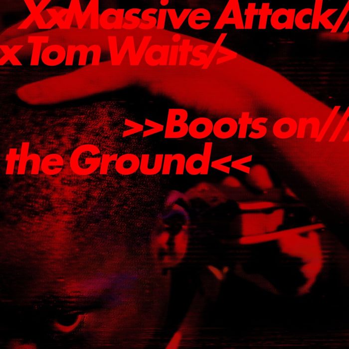 MASSIVE ATTACK & TOM WAITS - BOOTS ON THE GROUND (RANDOM - RED/WHITE/BLUE VINYL)