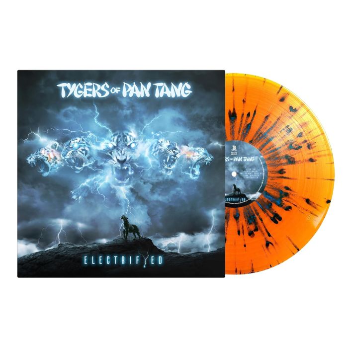 TYGERS OF PAN TANG - ELECTRIFYED (TRANSPARENT ORANGE W/BLUE SPLATTER VINYL)