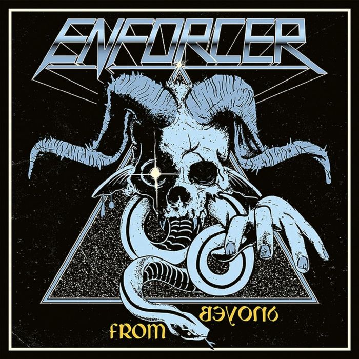 ENFORCER - FROM BEYOND (CLEAR W/BLACK/BLUE SPLATTER VINYL)