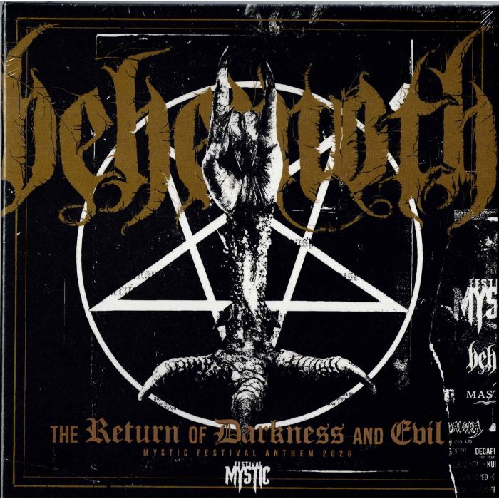 BEHEMOTH - THE RETURN OF DARKNESS AND EVIL (MYSTIC FESTIVAL ANTHEM 2026) EP 7" SMOKE/NATUREL/BLACK