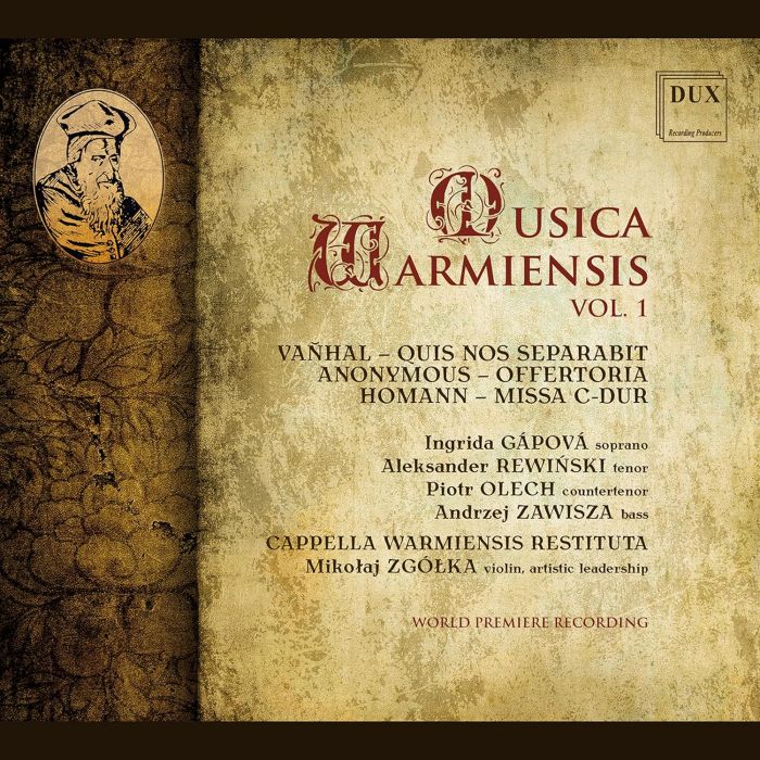 INGRIDA; ALEKSANDER REWINSKI; PIOTR OLECH GAPOVA - VANHAL & HOMANN: MUSICA WARMIENSIS, VOL. 1