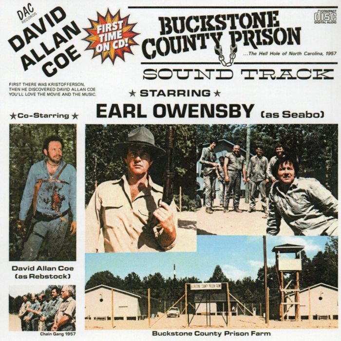 DAVID ALLAN COE - BUCKSTONE COUNTY PRISON