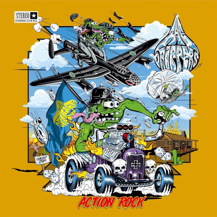 DRIPPERS - ACTION ROCK (CLEAR YELLOW/GREEN SPLATTER VINYL)