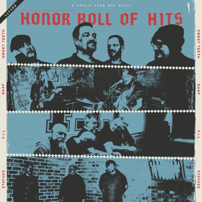 FIRST IN LINE; GASP; STATUES SWEET TEETH - HONOR ROLL OF HITS (TRANSPARENT RED VINYL)