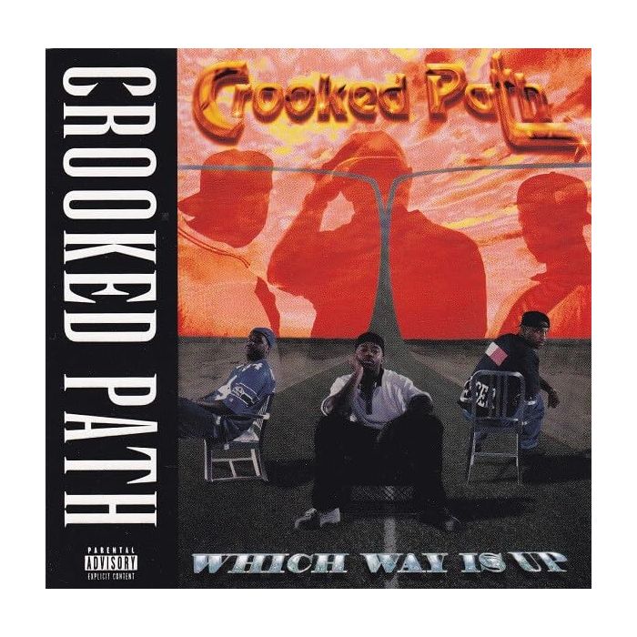 CROOKED PATH - WHICH WAY IS UP (RED OPAQUE MARBLED W/YELLOW VINYL)