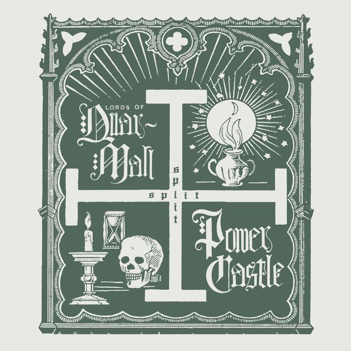 LORDS OF QUARMALL & POWER CASTLE - SPLIT LP