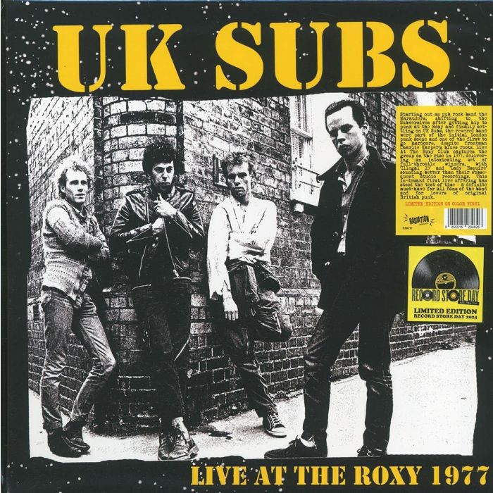 UK SUBS - LIVE AT THE ROXY (YELLOW VINYL)