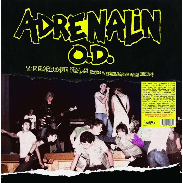 ADRENALIN O.D. - BARBEQUE YEARS (RARE & UNRELEASED 1982 DEMOS) (COLOR VINYL)