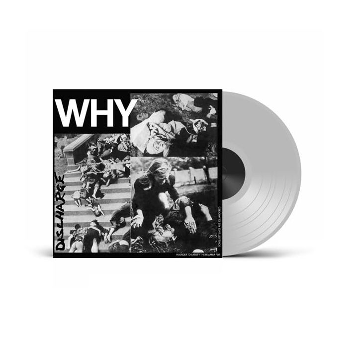 DISCHARGE - WHY (CLEAR VINYL)