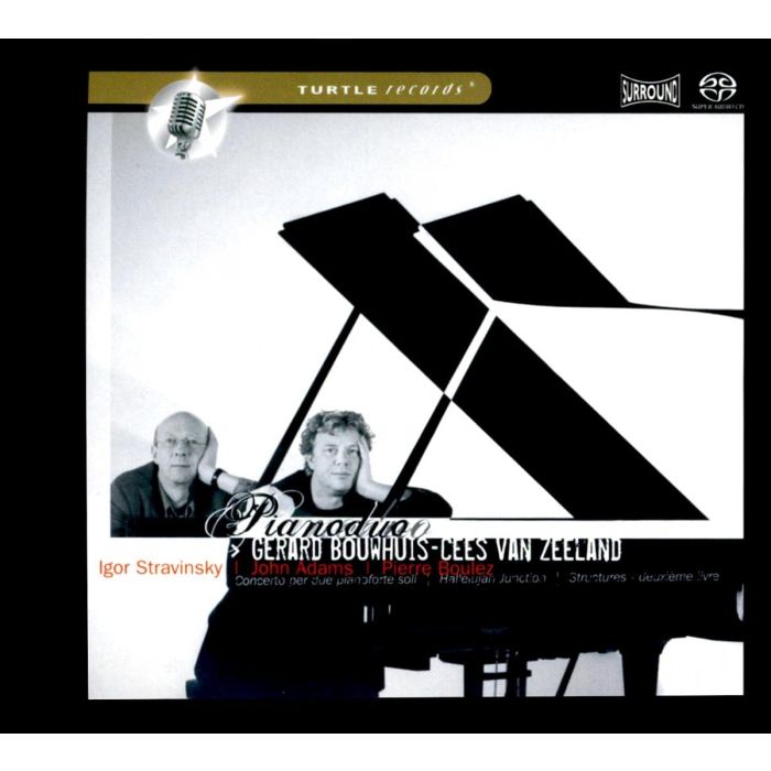 BOUWHUIS,GERARD / CEES VAN ZEELAND - PIANODUO: STRAVINSKY/ADAMS/BOULEZ S