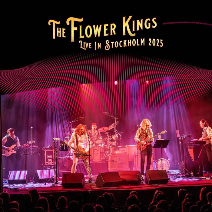 Flower Kings - LIVE IN STOCKHOLM 2025 (SOLID RED WITH HEAVY BLACK SPLATTER VINYL