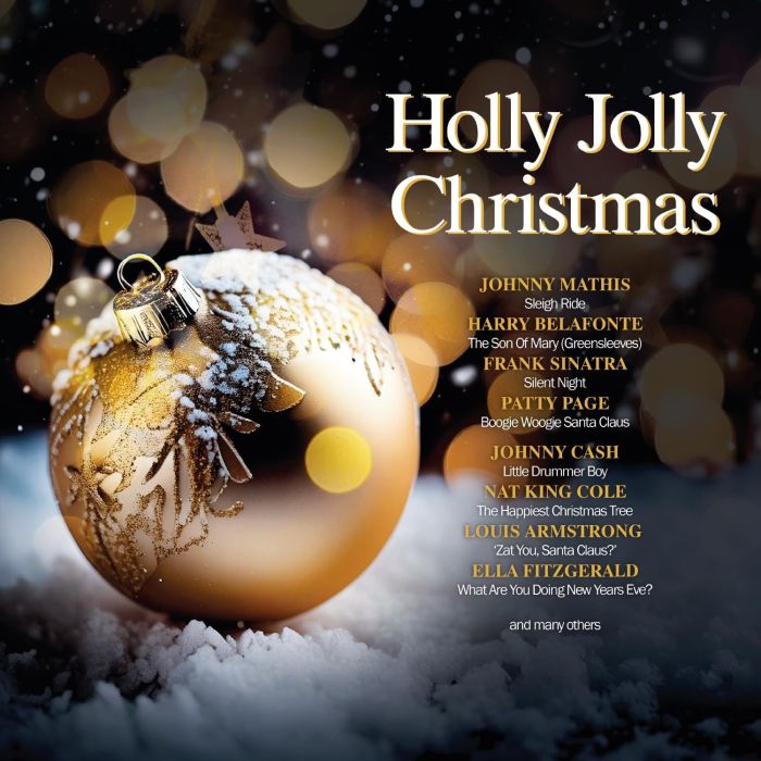 VARIOUS ARTISTS - HOLLY JOLLY CHRISTMAS (CLEAR & WHITE VINYL/180G)