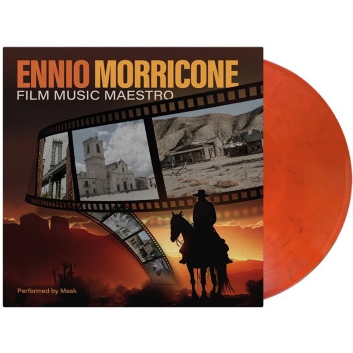 MASK - ENNIO MORRICONE - FILM MUSIC MAESTRO (TRANSPARENT RED & BLACK MIX