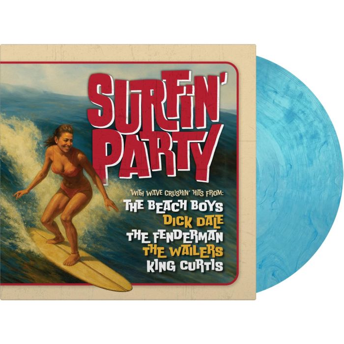 VARIOUS ARTISTS - SURFIN PARTY - NEW RELEASE (CRYSTAL CLEAR & SOLID BLUE VINYL/180G