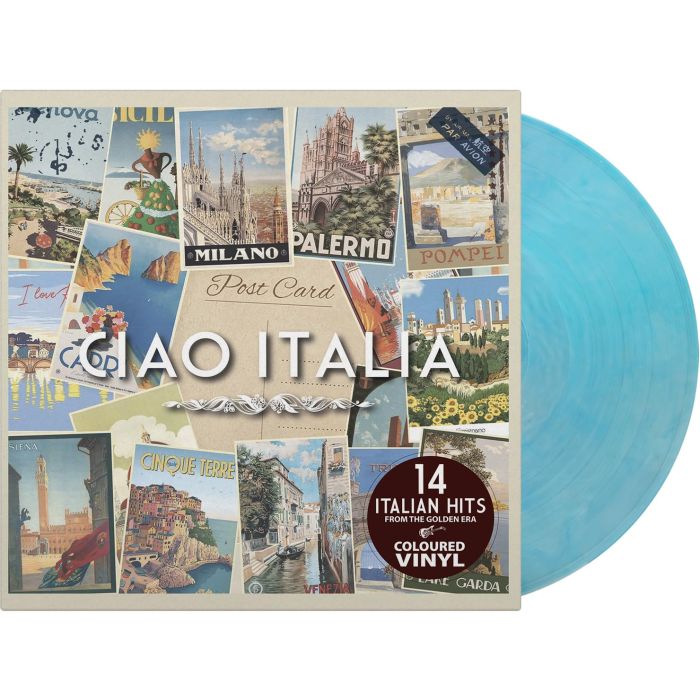 VARIOUS ARTISTS - CIAO ITALIA (CRYSTAL CLEAR & SOLID SILVER & SOLID BLUE VINYL/180G