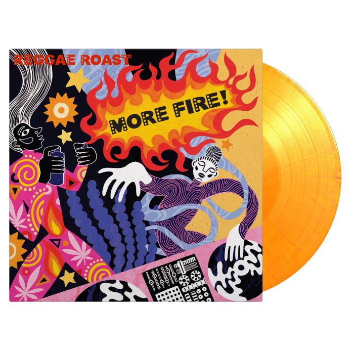 REGGAE ROAST - MORE FIRE! (2LP/LIMITED/FLAMING VINYL/180G/2 PRINTED INNERSLEEVES