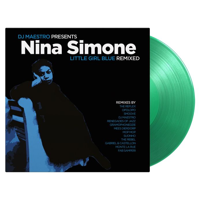 SIMONE,NINA & DJ MAESTRO - LITTLE GIRL BLUE REMIXED (GREEN VINYL/180G)