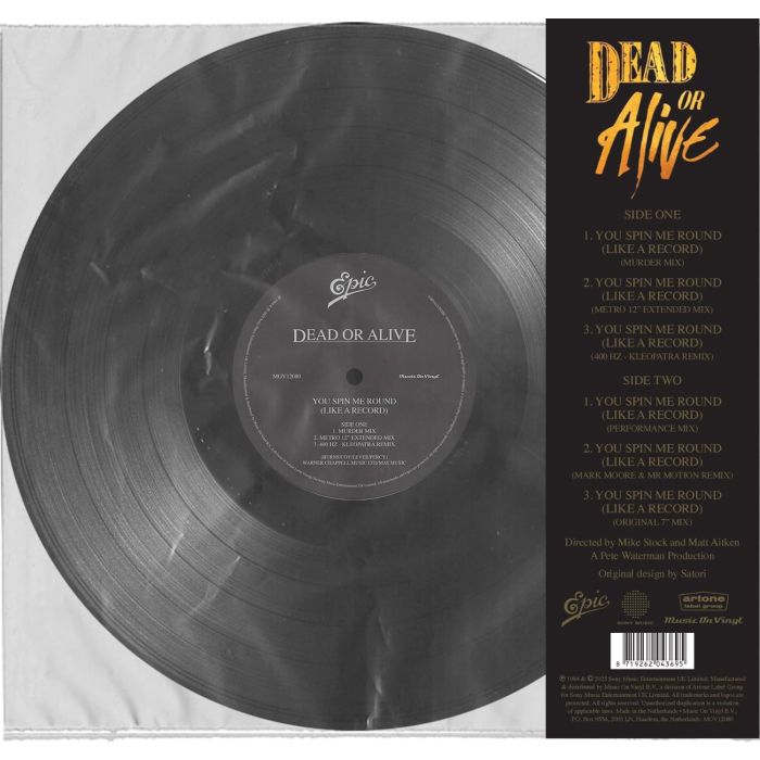 DEAD OR ALIVE - YOU SPIN ME ROUND (LIKE A RECORD) (140G)