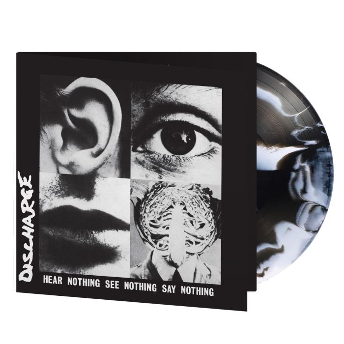 DISCHARGE - HEAR NOTHING SEE NOTHING SAY NOTHING (140G/WHITE & BLACK SWIRLED