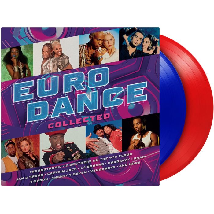 VARIOUS ARTISTS - EURODANCE COLLECTED (TRANSLUCENT BLUE/TRANSLUCENT RED VINYL/2LP/1