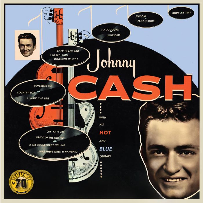 JOHNNY CASH - WITH HIS HOT & BLUE GUITAR (MARBLE VINYL)