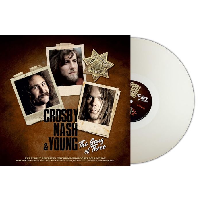 CROSBY. NASH & YOUNG - GANG OF THREE (NATURAL CLEAR VINYL)