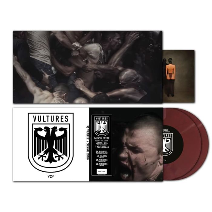 YE (KANYE WEST) & TY DOLLA SIGN - VULTURES 1 - CARNIVAL EDITION (MAROON 7INCH/EXCLUSIVE ARTWORK)