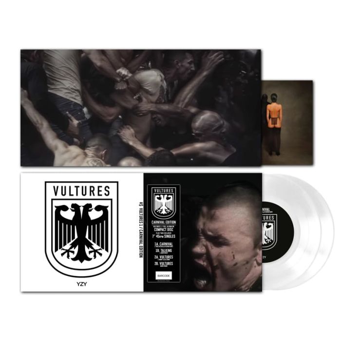 YE (KANYE WEST) & TY DOLLA SIGN - VULTURES 1 - CARNIVAL EDITION (CLEAR 7INCH/CD/EXCLUSIVE ARTWORK)