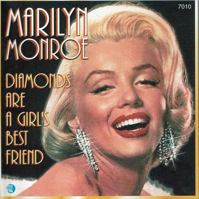 MAYILYN MONROE - DIAMONDS ARE A GIRL'S BEST FRIEND (BLUE 7INCH)