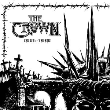 CROWN - CROWN OF THORNS (BLACK/WHITE SPLIT VINYL)