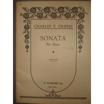 VARIOUS ARTISTS - GRIFFES CHARLES (1884-1920): PIANO SONATA / FANTASY PIECES OP.6 N