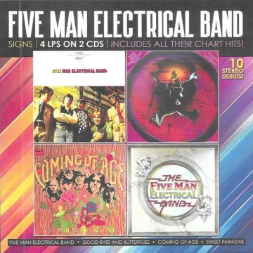 FIVE MAN ELECTRICAL BAND - SIGNS-4 LPS ON 2 CDS-INCLUDES ALL THEIR CHART HITS