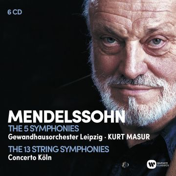 KURT MASUR - MENDELSSOHN: COMPLETE SYMPHONIES / COMPLETE STRING SYMPHONIES (6C