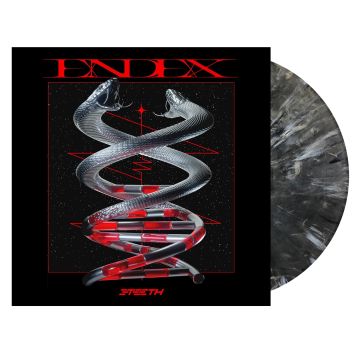 3TEETH - ENDEX (12X12 LENTICULAR INSERT/LIMITED/BLACK & WHITE MARBLE VINYL