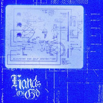 HANDS OF GOD - BLUEPRINT FOR SELF DESTRUCTION (CLEAR/TRANSPARENT BLUE BUTTERFLY
