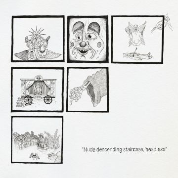 TEEN SUICIDE - NUDE DESCENDING STAIRCASE HEADLESS (DISTANT CLOUDS GREY VINYL)