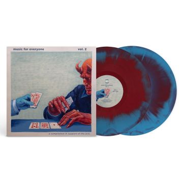 VARIOUS ARTISTS - MUSIC FOR EVERYONE VOL .2 (OXBLOOD W/AQUA BLUE SWIRL VINYL)