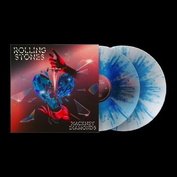 ROLLING STONES - HACKNEY DIAMONDS (1 YEAR ANNIVERSARY/CLEAR/BLUE SPLATTER VINYL/2L