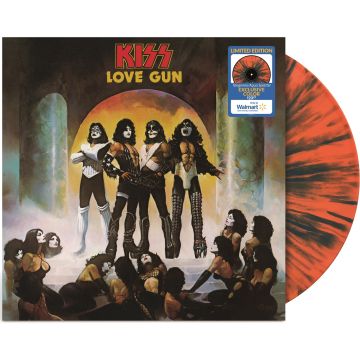 KISS - LOVE GUN (TANGERINE/AQUA SPLATTER VINYL)