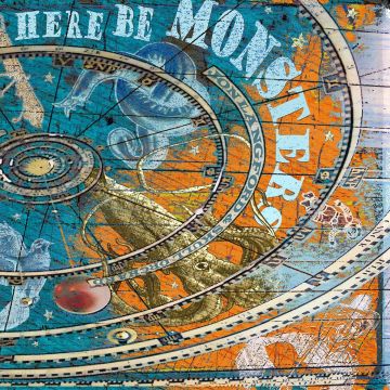 LANGFORD,JON & SKULL ORCHARD - HERE BE MONSTERS