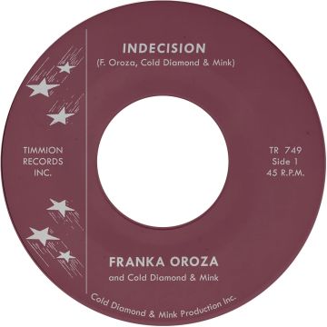 OROZA,FRANK & DIAMOND & MINK - INDECISION (TRANSPARENT VIOLET 7INCH)