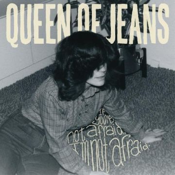 QUEEN OF JEANS - IF YOU'RE NOT AFRAID, I'M NOT AFRAID (BEIGE W/ NAVY BLUE SPLATTER
