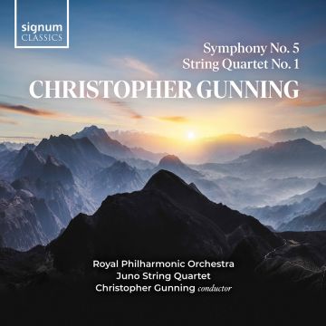 JUNO QUARTET; ROYAL PHILHARMONIC ORCHESTRA - GUNNING: SYMPHONY NO. 5 & STRING QUARTET NO. 1