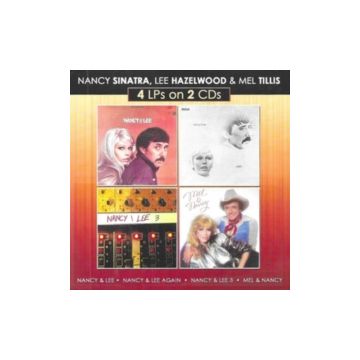 SINATRA,NANCY & LEE HAZELWOOD & MEL TILLIS - 4 LPS ON 2 CDS