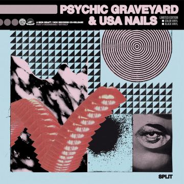 PSYCHIC GRAVEYARD & USA NAILS - SPLIT (RANDOM COLOR VINYL)